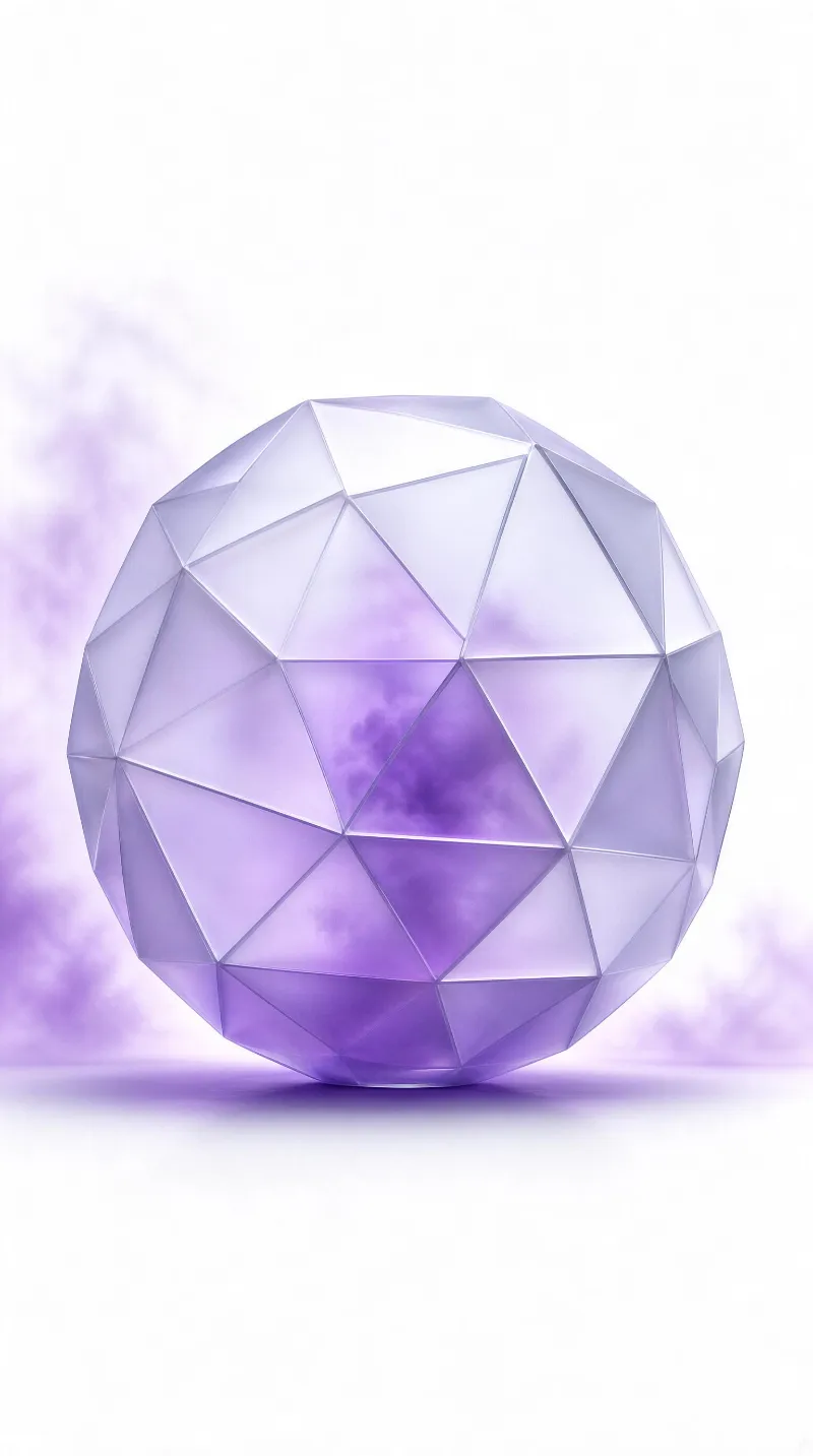 Geometric Purple Sphere