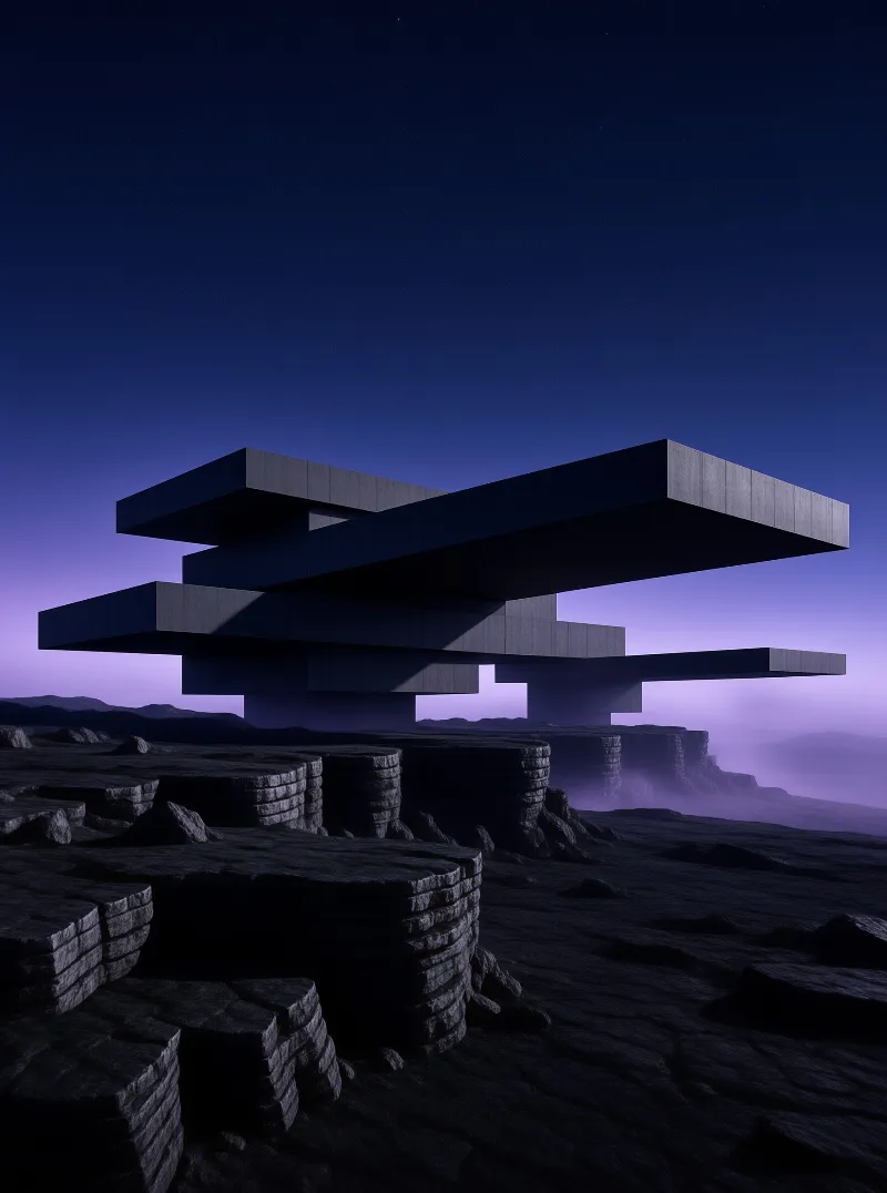 Floating Futuristic Architecture