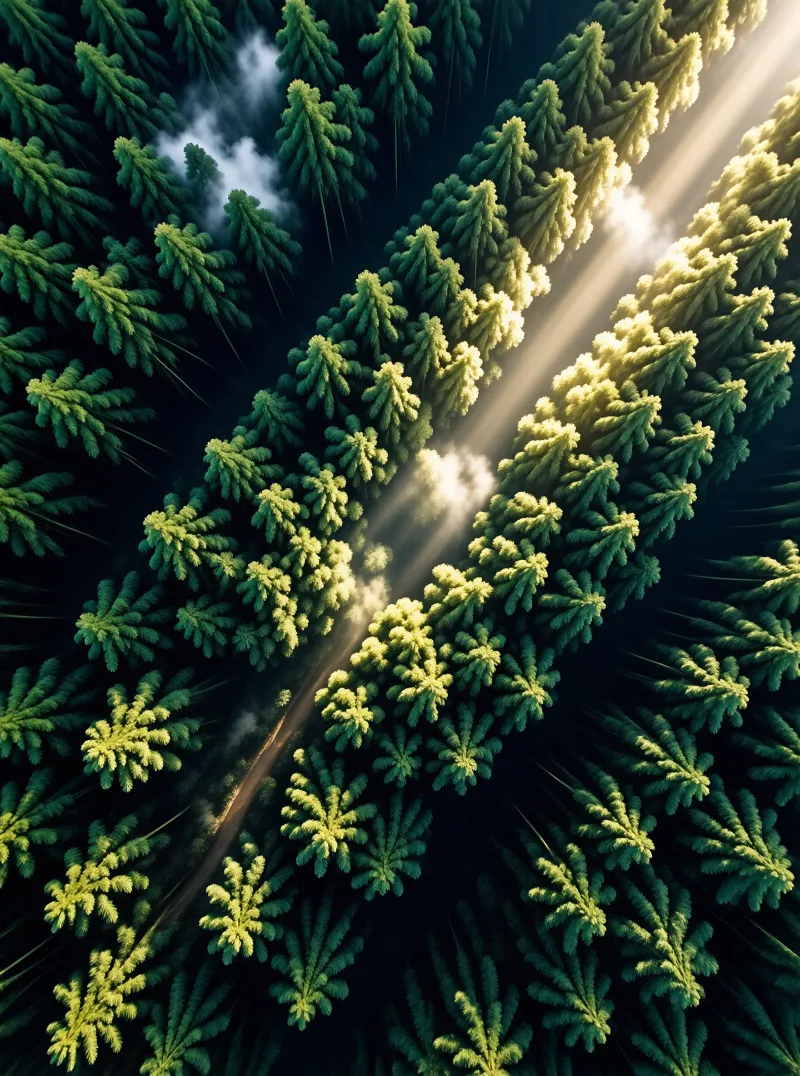 Sunlight in the Forest