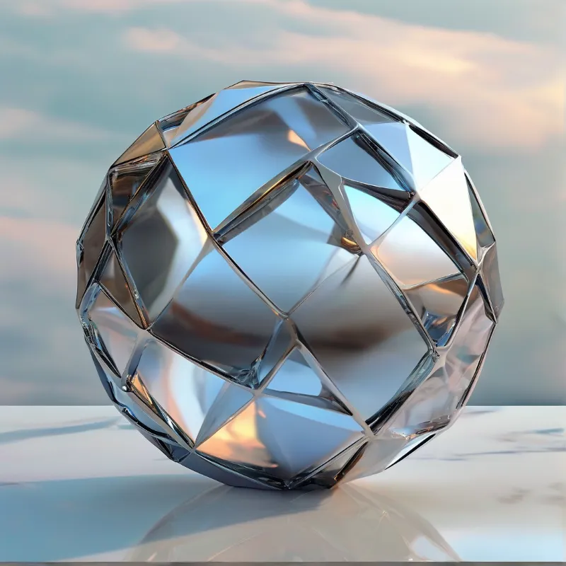 Faceted Crystal Sphere