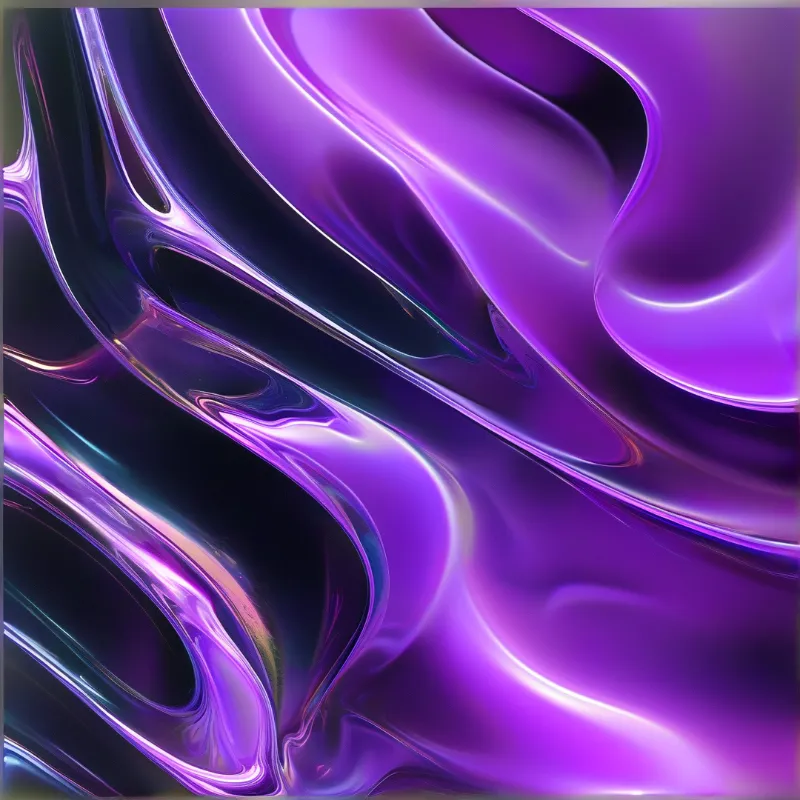 Iridescent Purple Liquid — Chrome Study