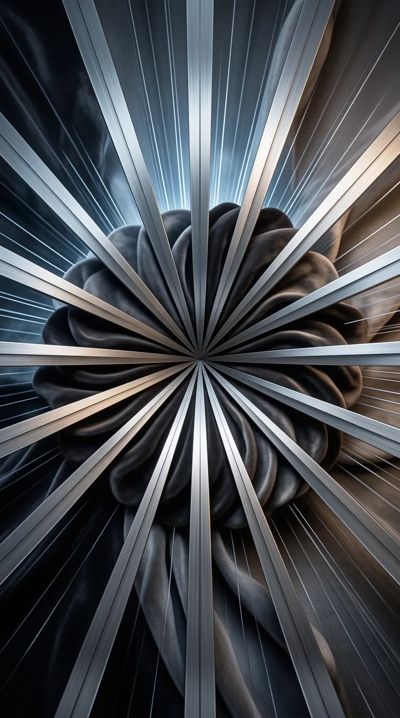 Abstract Radiant Flower