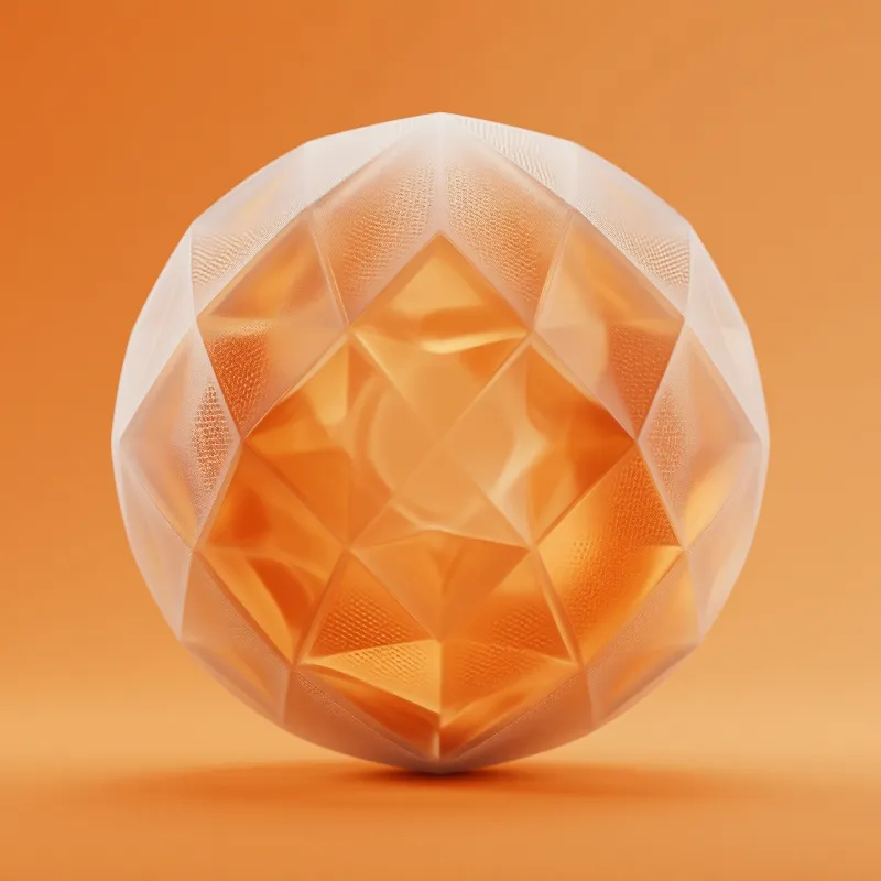 Faceted Translucent Sphere