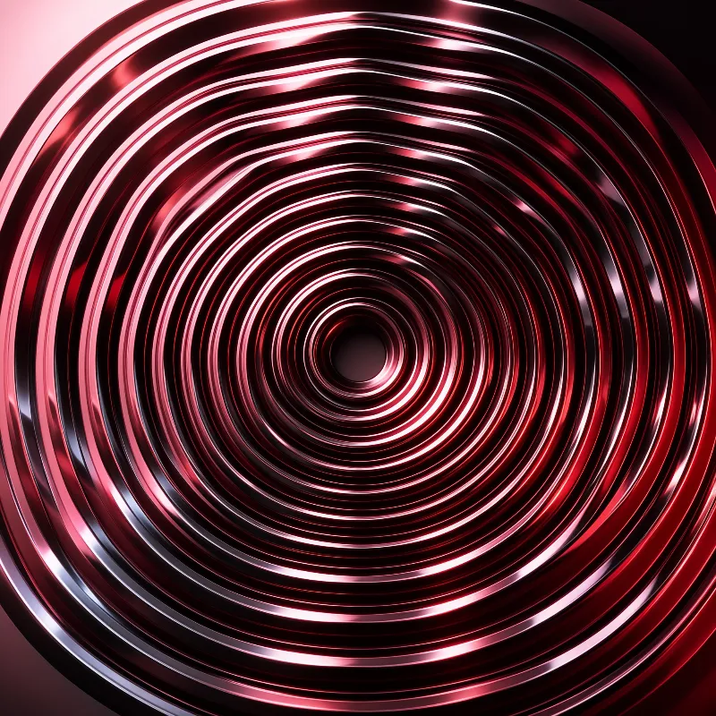 Red Metallic Vortex