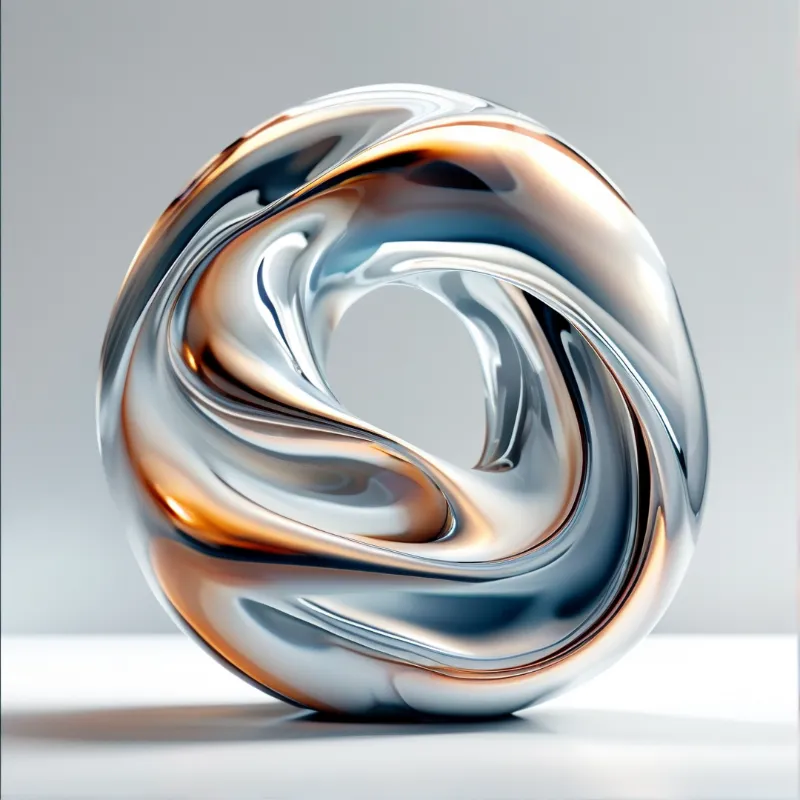 Abstract Metallic Sculpture