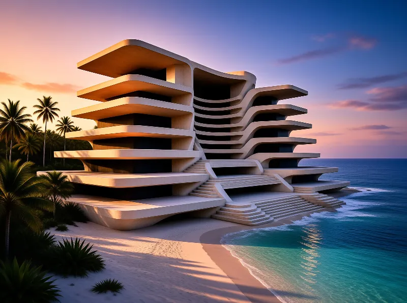 Futuristic Beach House