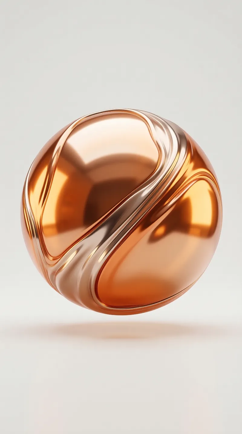 Abstract Metallic Sphere