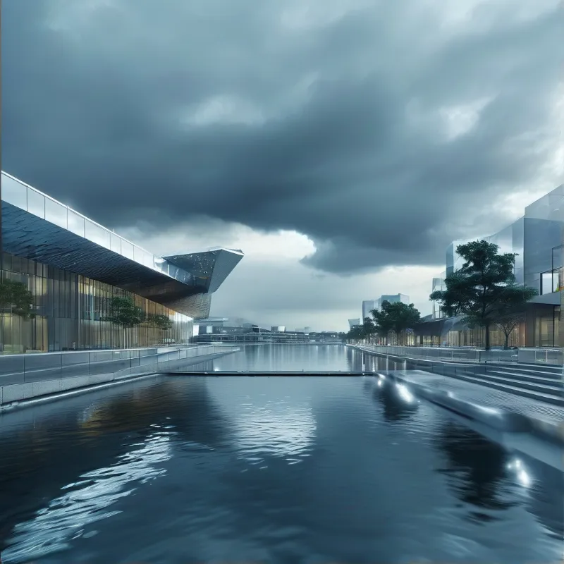 Futuristic Urban Waterfront