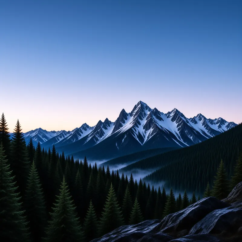 Alpine Dawn Landscape
