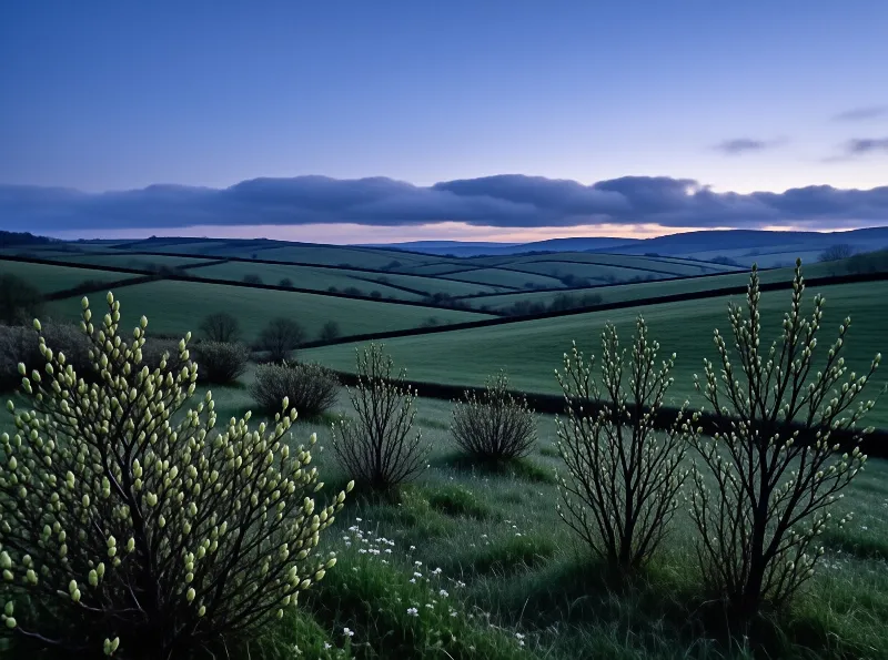 Rolling Hills at Dusk
