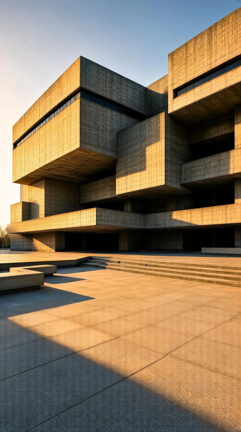 Brutalist Concrete Monument
