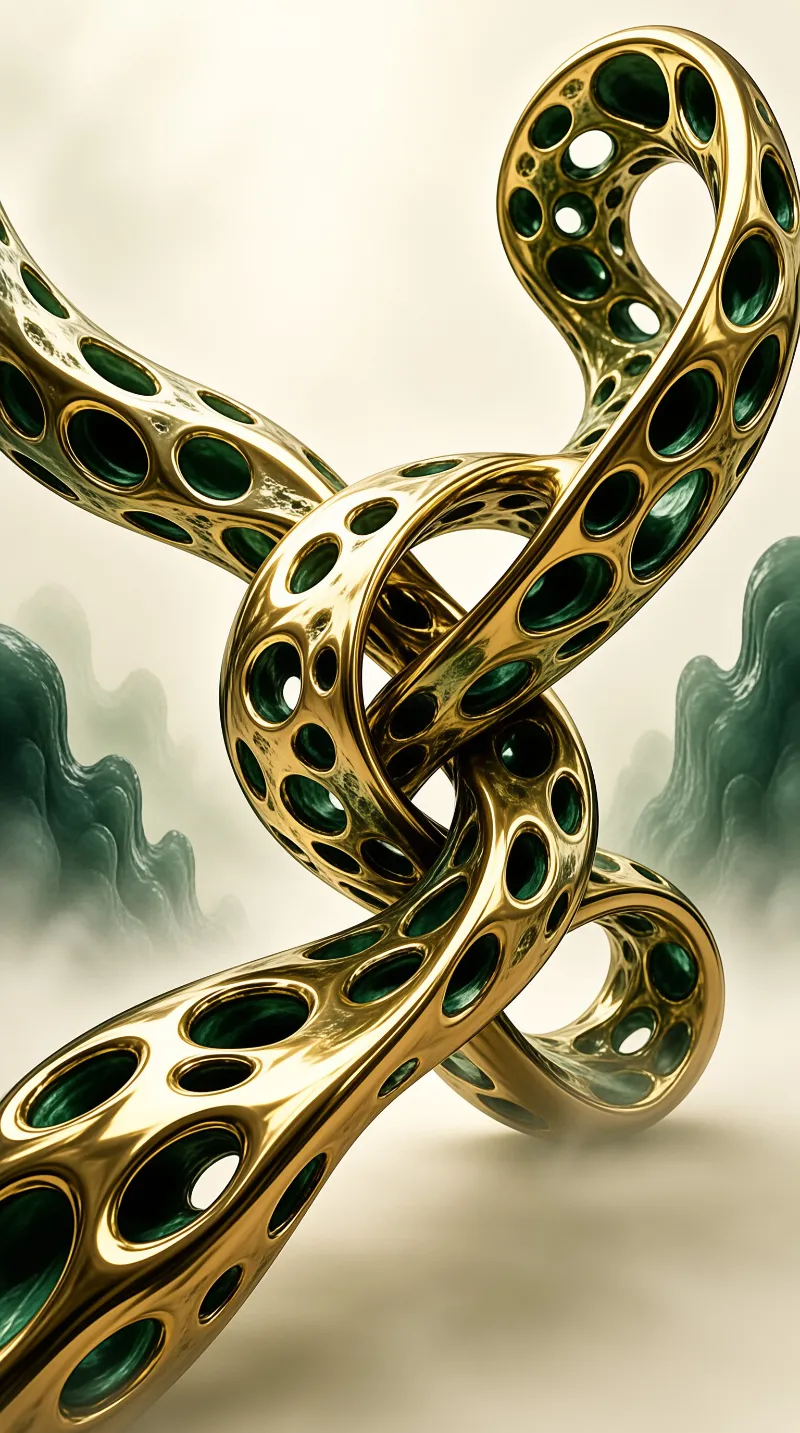 Golden Perforated Structure