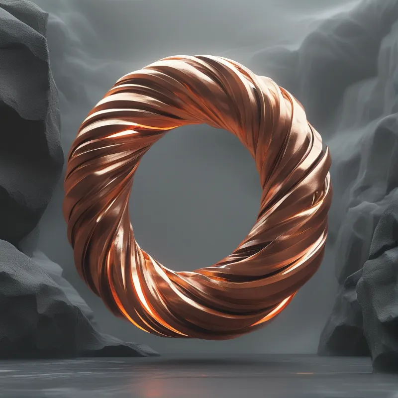 Twisted Copper Ring