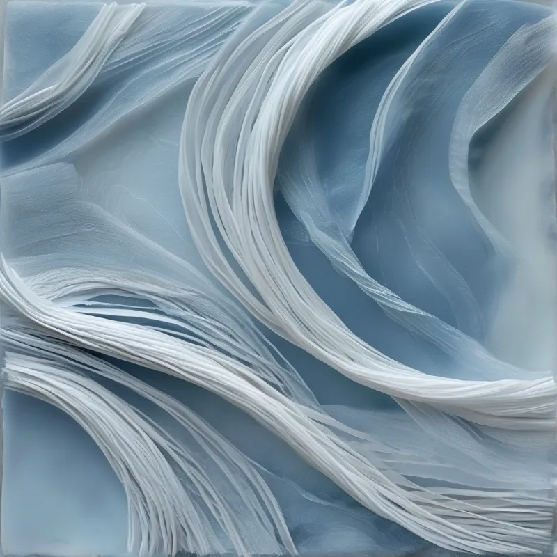 Flowing Silky Blue Waves