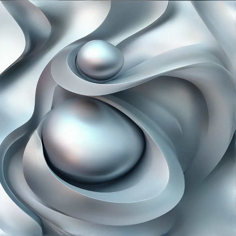 Abstract Silver Forms