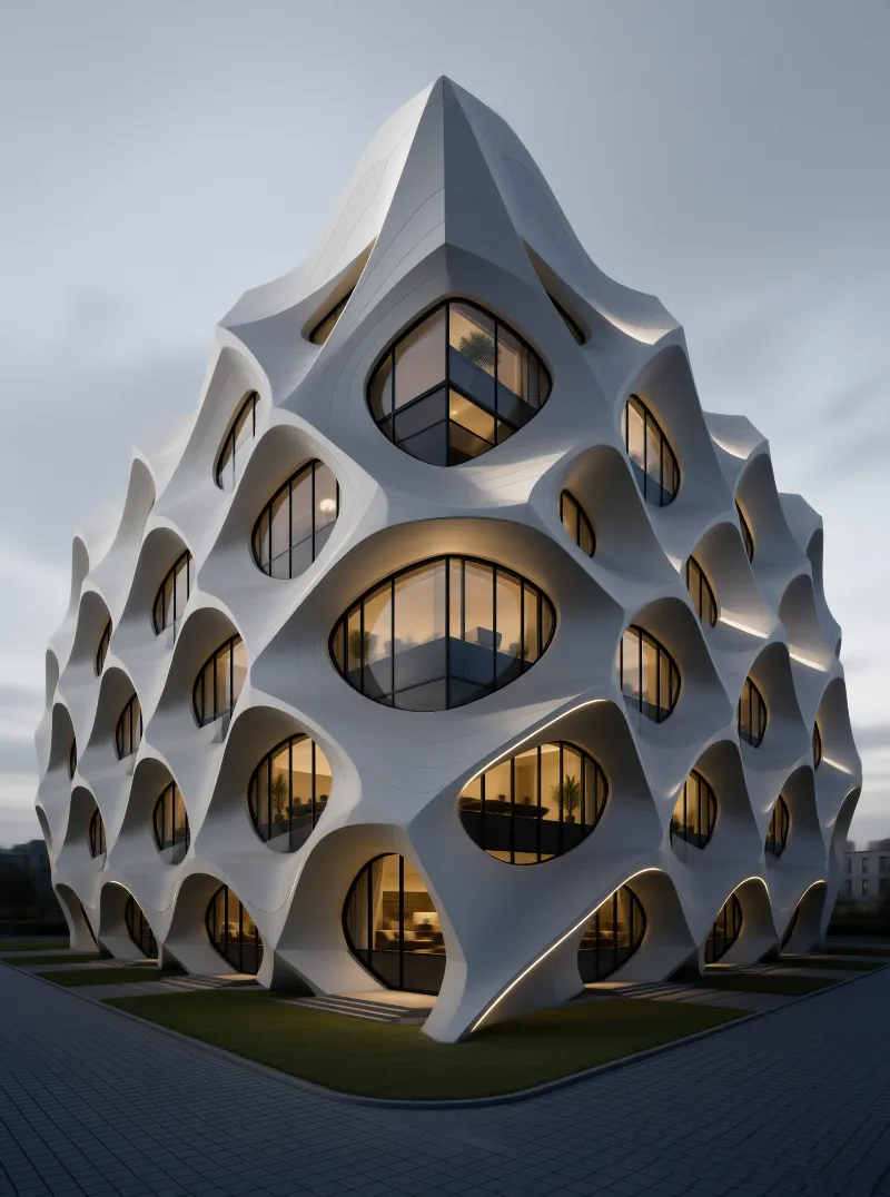Futuristic Organic Building