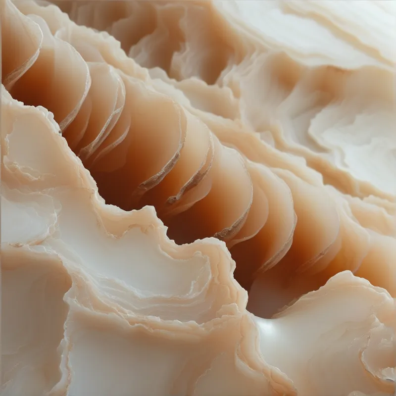 Abstract Layered Beige Forms