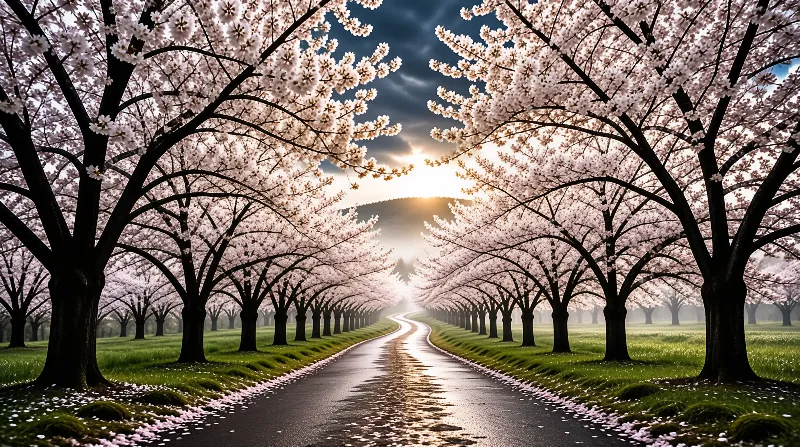 Cherry Blossom Path