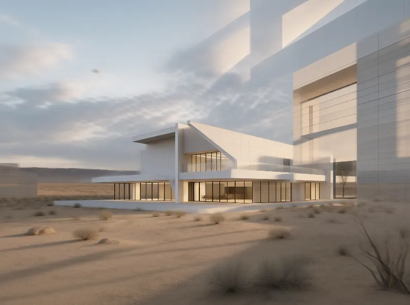 Modern White Desert Villa
