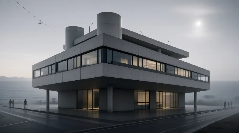 Modern Concrete Building