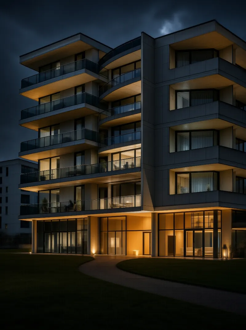 Modern Apartment Building