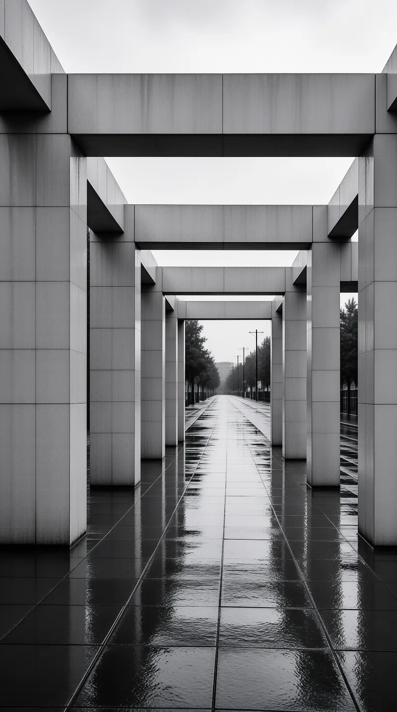 Geometric Archway Reflection