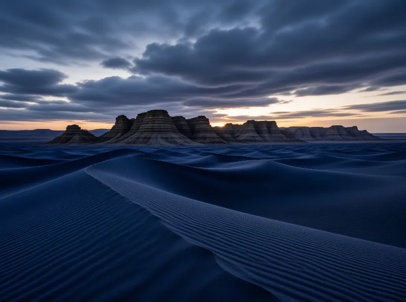 Desert Dunes at Twilight