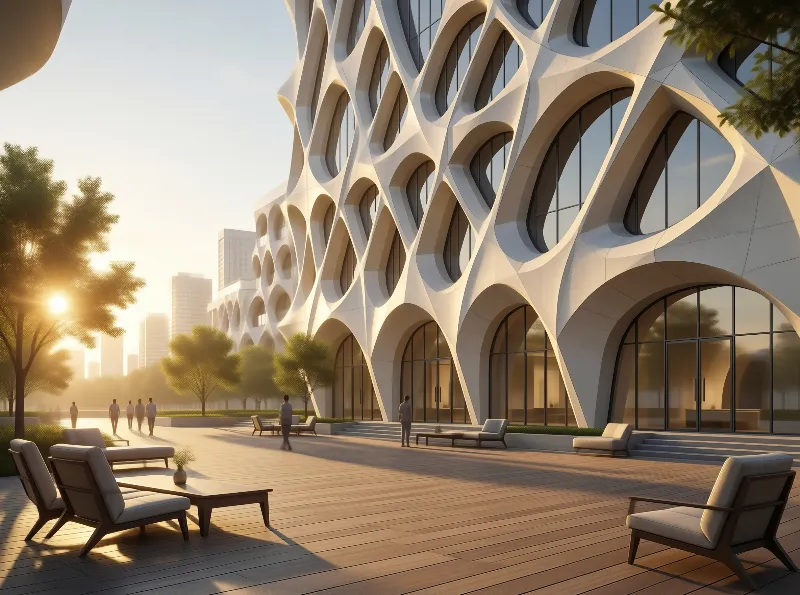 Modern Architectural Plaza