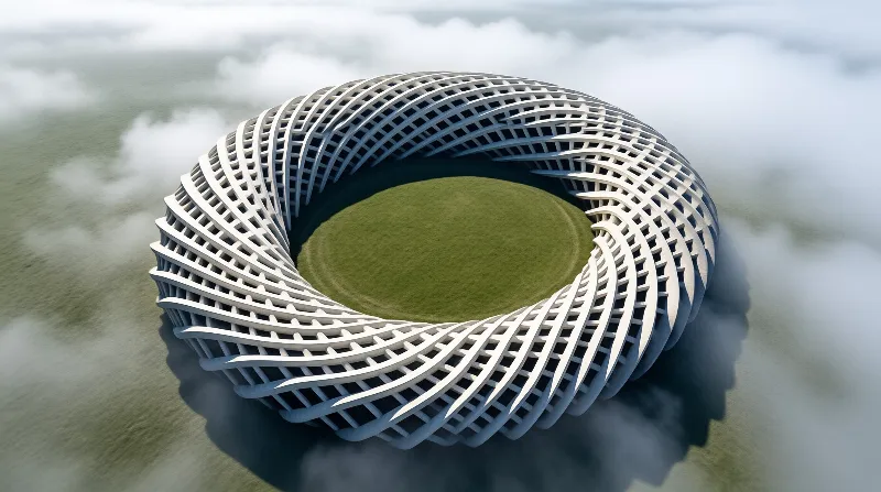 Futuristic Circular Building