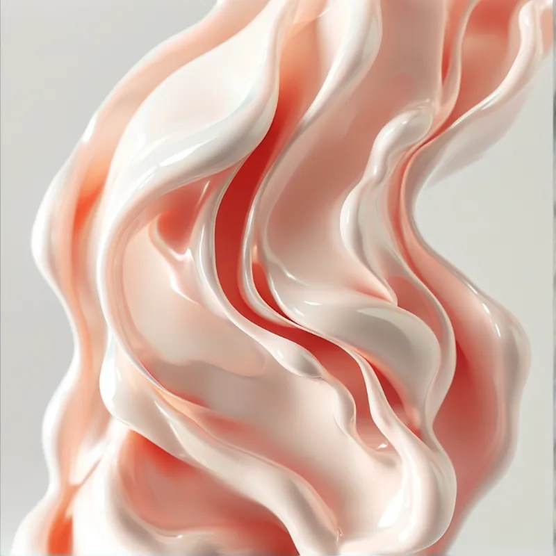 Abstract Pink Fluid Flow