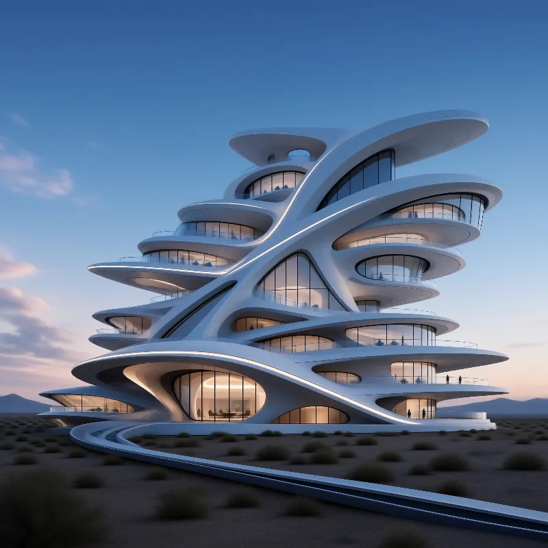 Futuristic Desert Building