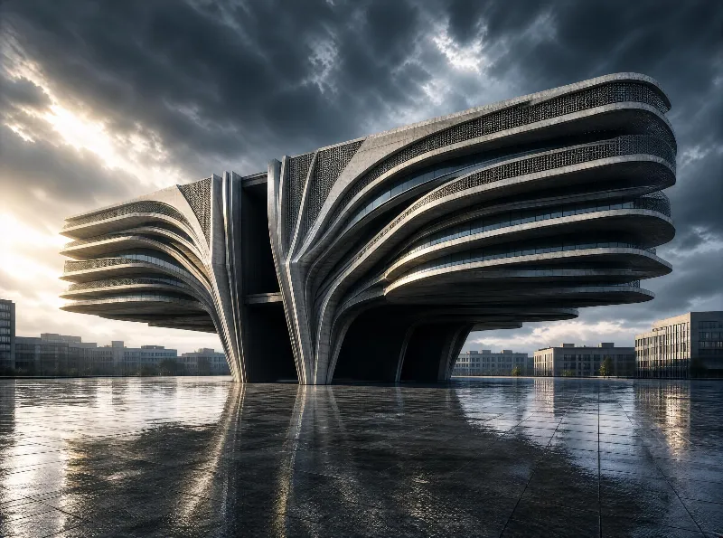 Modern Futuristic Building