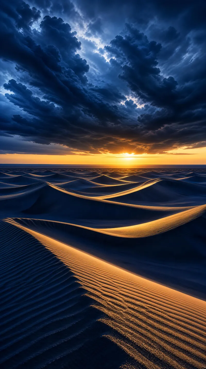 Desert Dunes at Sunset