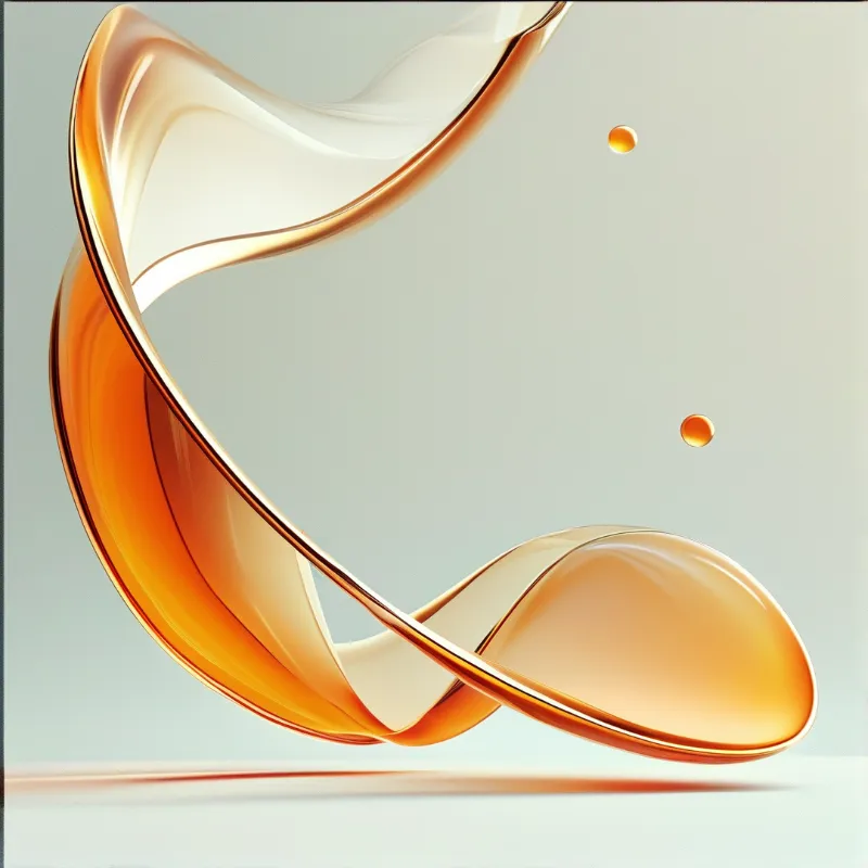 Fluid Amber Abstract