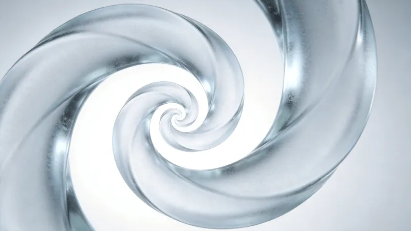 Helix in Frosted Glass — Abstract Study