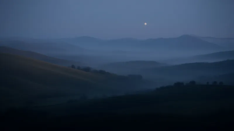 Misty Hills at Twilight