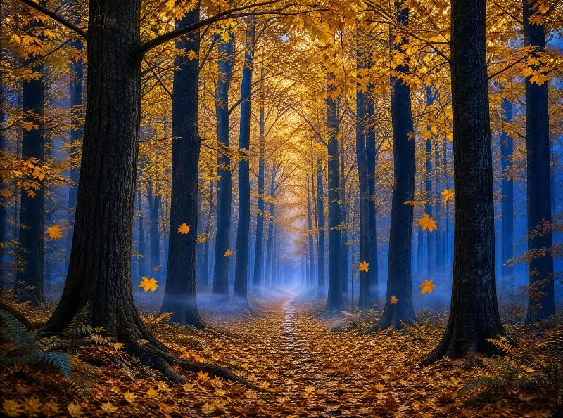 Autumn Forest Path