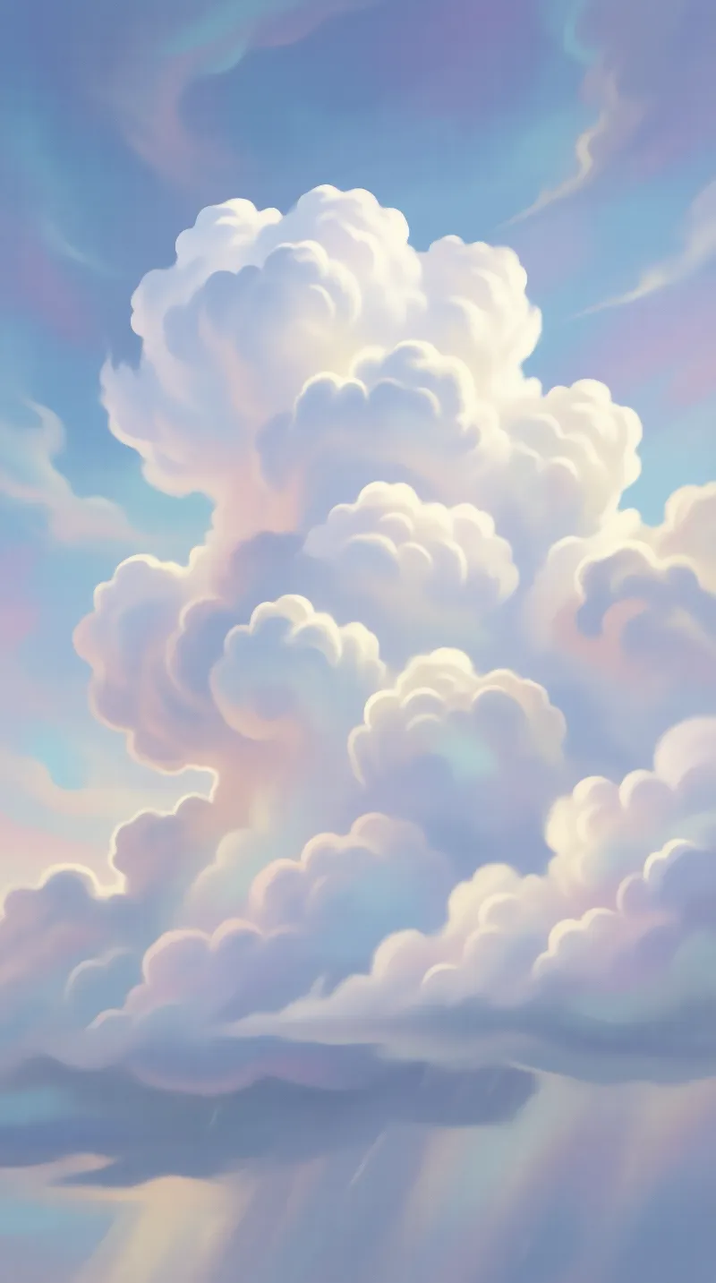 Dreamy Pastel Cloud Formation