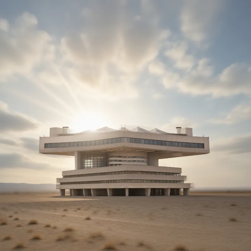 Futuristic Desert Building