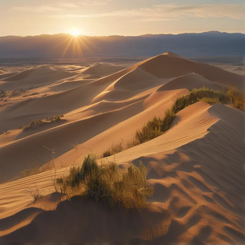 Desert Dunes at Sunrise