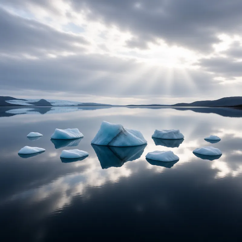 Serene Iceberg Landscape