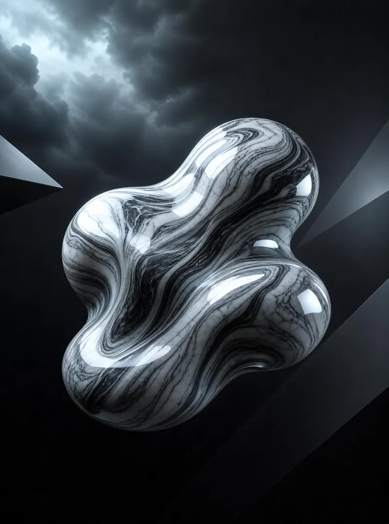 Marble Abstract Blob
