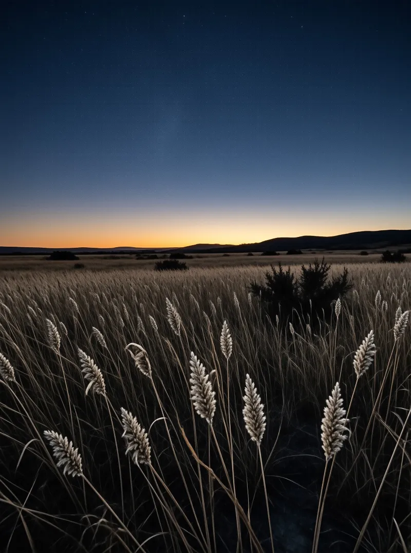 Dusk Over the Grassland