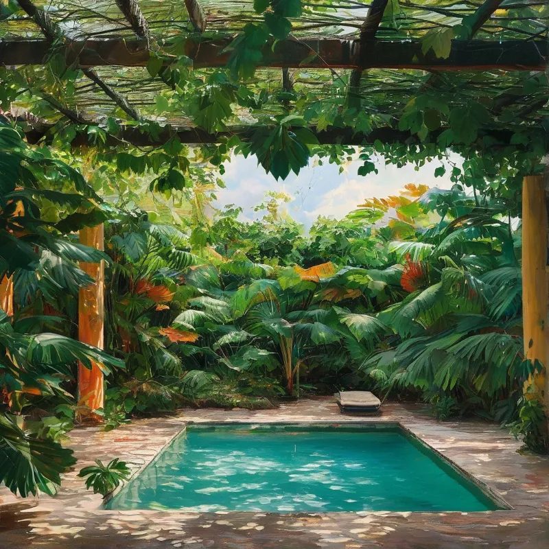 Tropical Pool Oasis