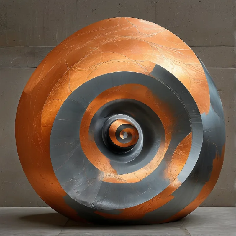 Spiral Metal Sculpture