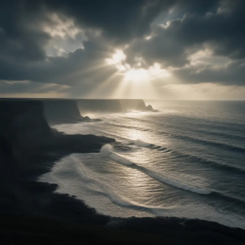 Sunlight Over the Ocean