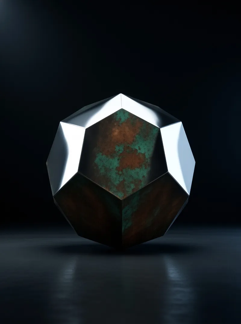 Rusty Metallic Polyhedron