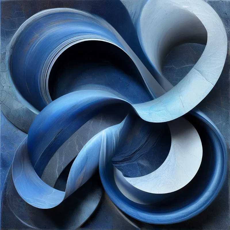 Abstract Blue Flow