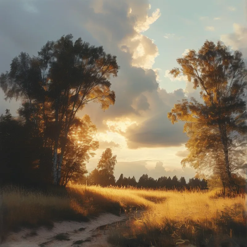 Golden Path at Sunset