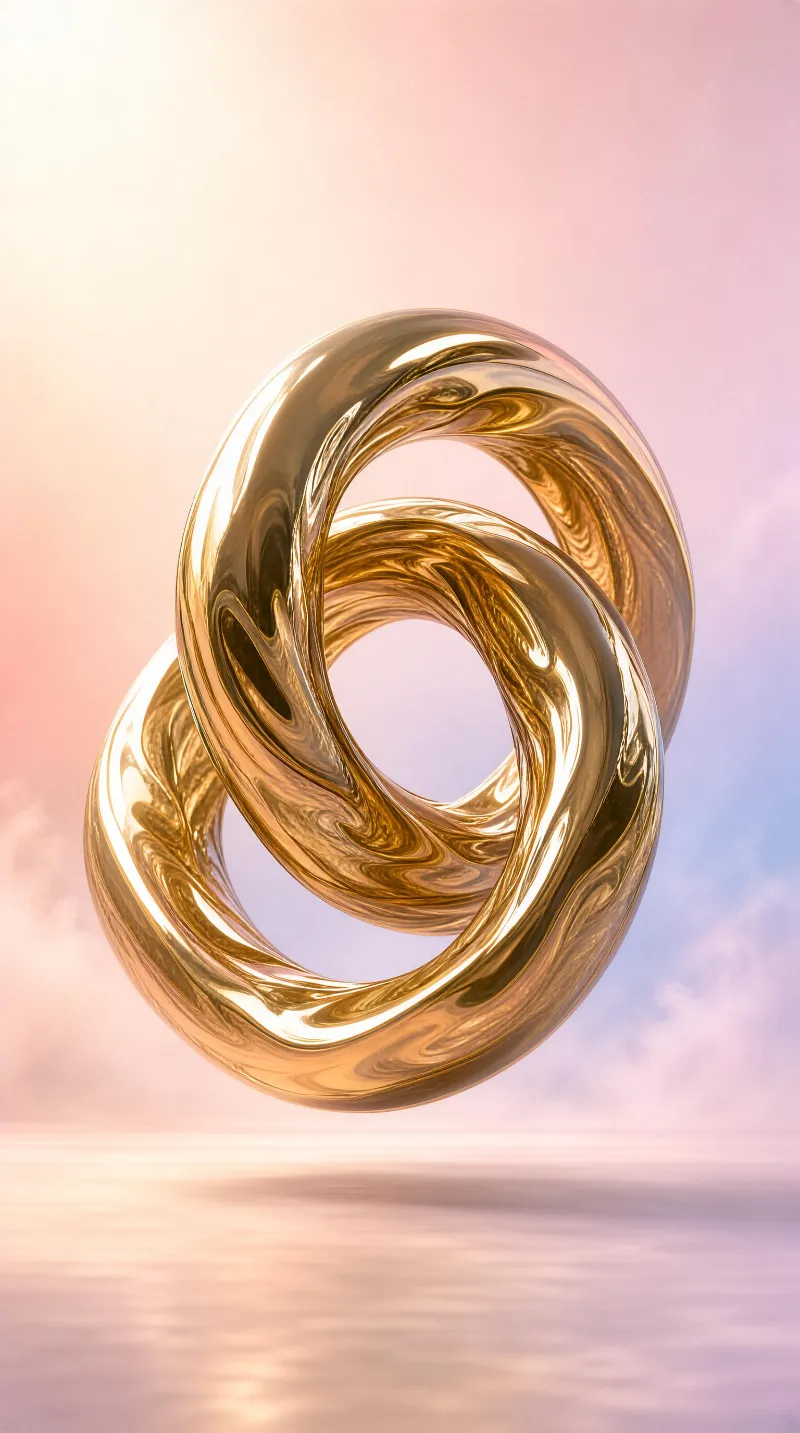 Interlocking Gold Rings